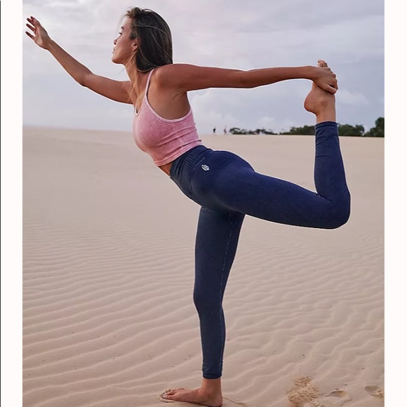 Free People Pants - NEW! Free People Good Karma Leggings - Deepest Navy - M/L - $78 retail